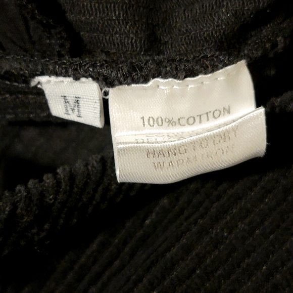 Victorian Trading Co. Embroidered Corduroy Wide Leg Womens Overalls Sz M Y2K 90s - Picture 7 of 13